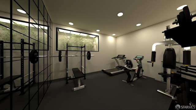 view of exercise room