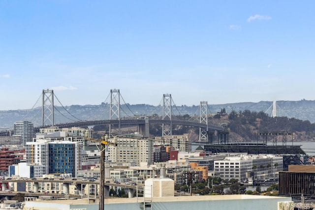 property's view of city with a water view