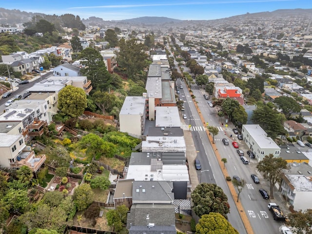 428 Monterey Blvd, San Francisco, CA 94127 - aerial overview of property's location featuring a mountainous background and nearby suburban area