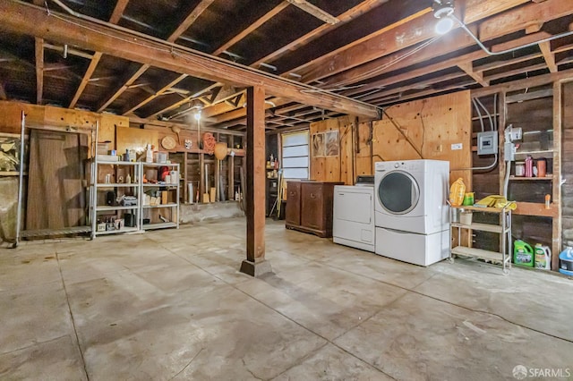 428 Monterey Blvd, San Francisco, CA 94127 - unfinished basement with washer and dryer