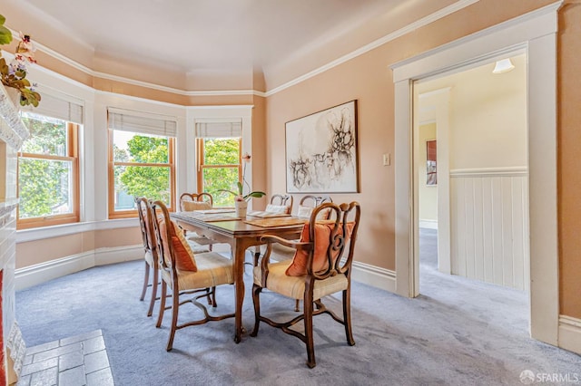 428 Monterey Blvd, San Francisco, CA 94127 - carpeted dining room featuring ornamental molding