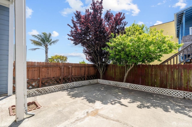 view of patio / terrace with fence