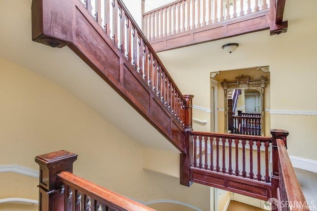 221 Noe St Unit 12, San Francisco, CA 94114 - staircase with baseboards