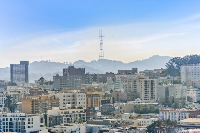 view of city with a mountain view