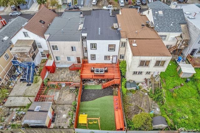 bird's eye view featuring a residential view