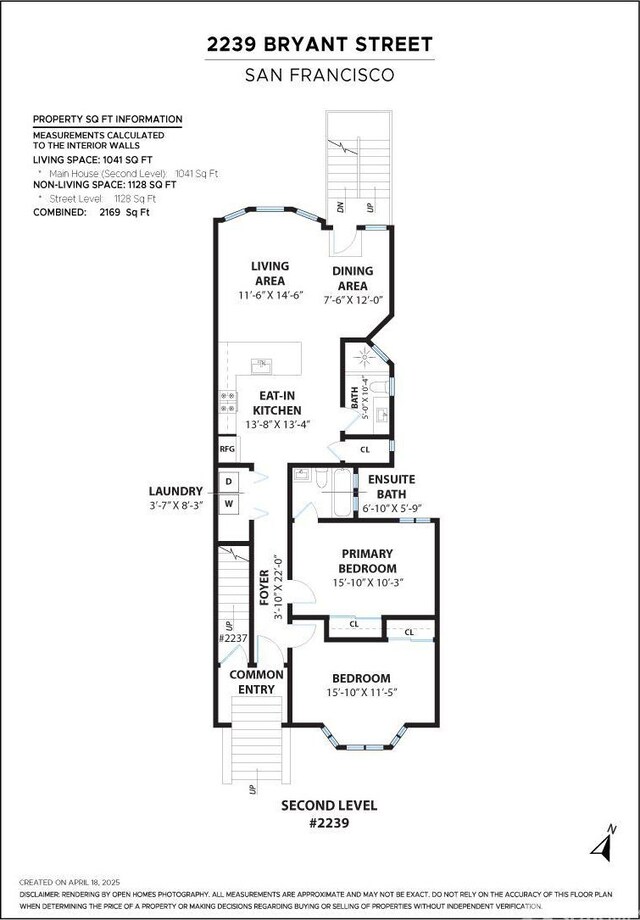 2237 Bryant St Lower, Lower, San Francisco, CA 94110 - home floor plan