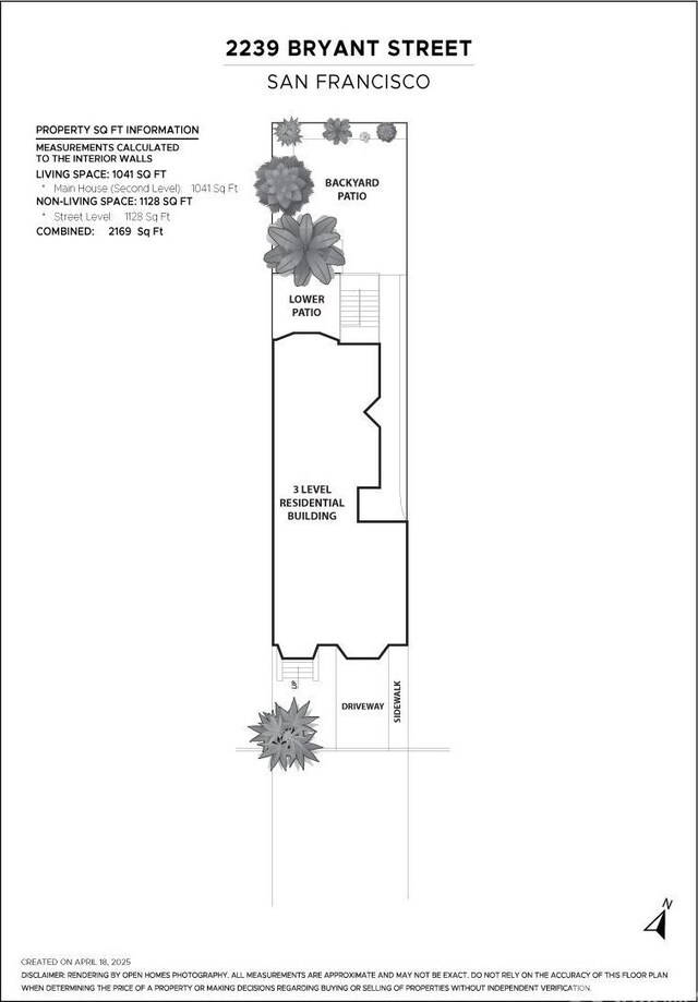 2237 Bryant St Lower, Lower, San Francisco, CA 94110 - floor plan / room layout