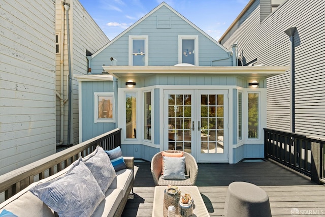 462 Clipper St, San Francisco, CA 94114 - deck with an outdoor hangout area and french doors