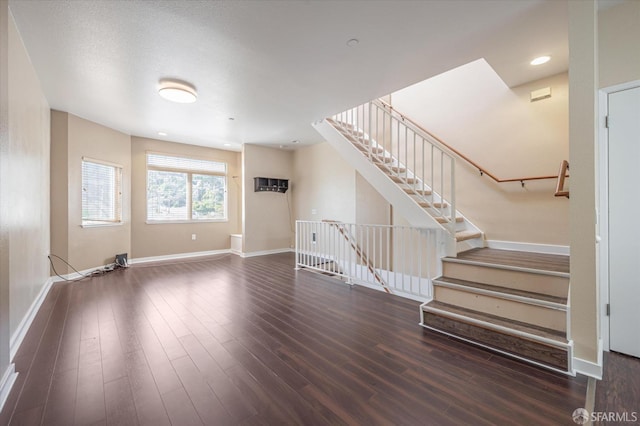 interior space featuring dark hardwood / wood-style floors