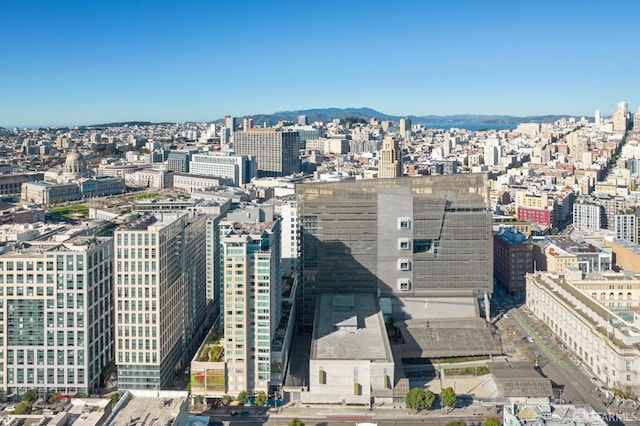 view of city featuring a mountain view