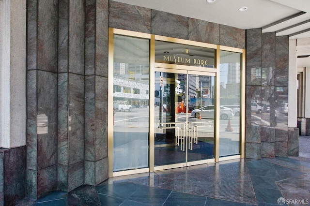 view of exterior entry