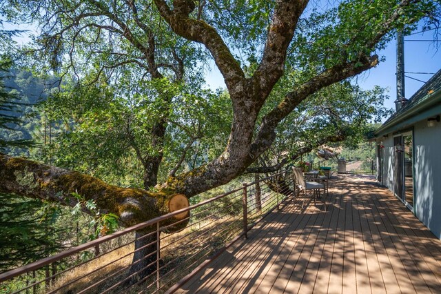 view of wooden terrace