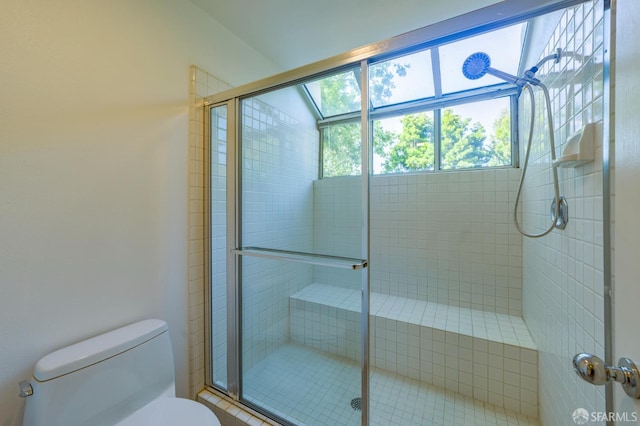 981 Asilomar Ter Unit 1, Sunnyvale, CA 94086 - bathroom featuring toilet and a shower stall