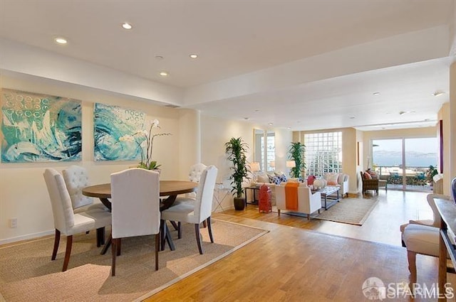 2040 Broadway St Unit 102, San Francisco, CA 94115 - dining room featuring light wood-style flooring and recessed lighting