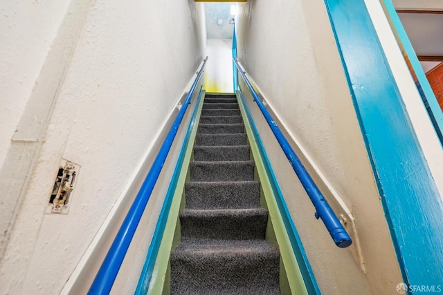80 Bronte St, San Francisco, CA 94110 - stairs featuring a textured wall