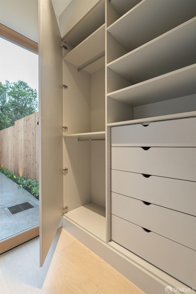 view of closet