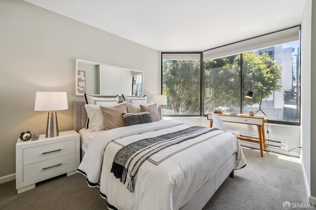 1520 Taylor St Unit 103, San Francisco, CA 94133 - bedroom featuring dark carpet and baseboard heating