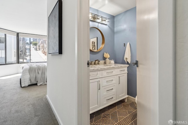 1520 Taylor St Unit 103, San Francisco, CA 94133 - bathroom with vanity and baseboards