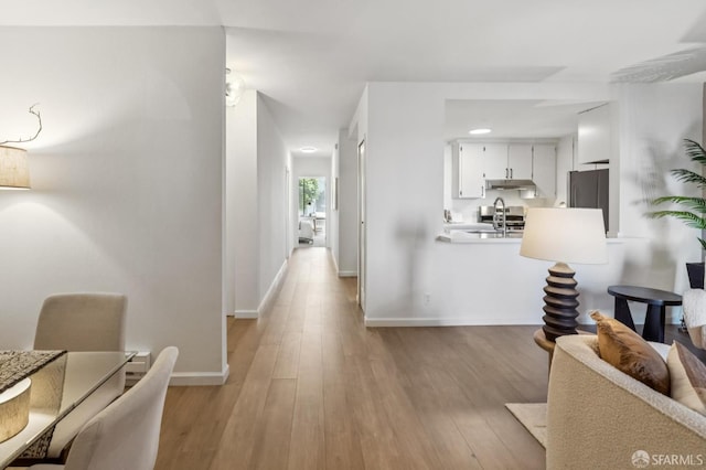 1520 Taylor St Unit 103, San Francisco, CA 94133 - corridor with light wood-style floors
