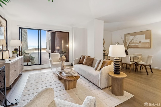 1520 Taylor St Unit 103, San Francisco, CA 94133 - living room with light wood-style flooring and baseboards