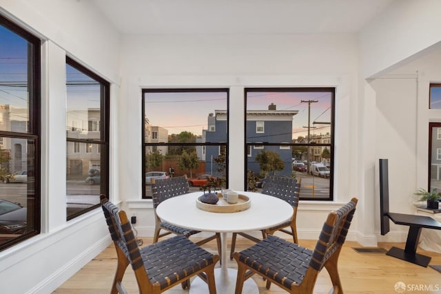 sunroom featuring visible vents