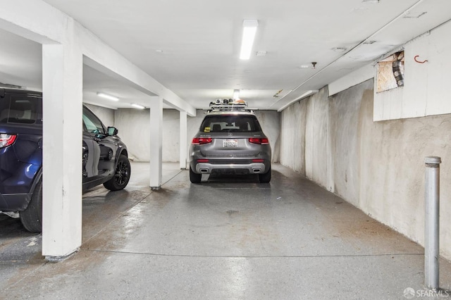 view of parking deck