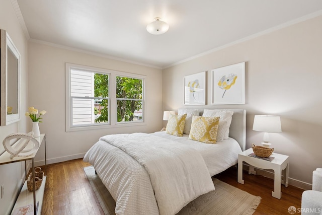 1874 34th Ave, San Francisco, CA 94122 - bedroom with crown molding and wood finished floors