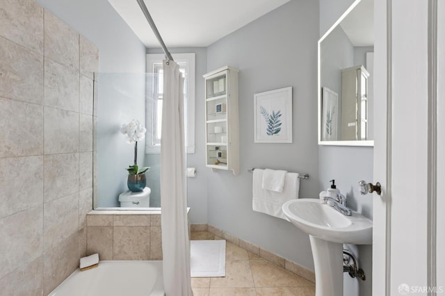 1250 Vallejo St Unit 9, San Francisco, CA 94109 - full bathroom featuring a bathtub and tile patterned flooring