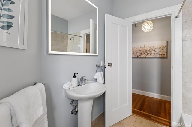 1250 Vallejo St Unit 9, San Francisco, CA 94109 - full bath featuring a shower and tile patterned floors
