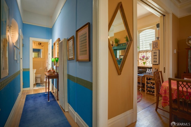 772-774 14th St, San Francisco, CA 94114 - hallway with wood finished floors and baseboards