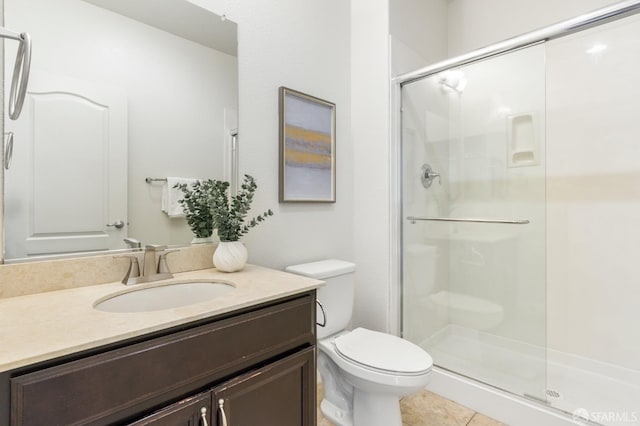 3069 Vittoria Loop, Dublin, CA 94568 - full bath featuring a stall shower, vanity, and tile patterned floors