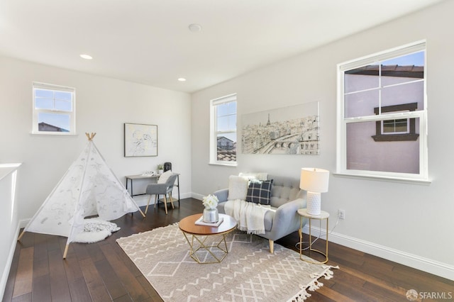3069 Vittoria Loop, Dublin, CA 94568 - living area with hardwood / wood-style flooring, healthy amount of natural light, and recessed lighting