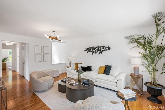 221 Lily St, San Francisco, CA 94102 - living room featuring wood finished floors and baseboards