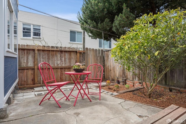 1371-1373 16th Ave, San Francisco, CA 94122 - fenced backyard featuring a patio area