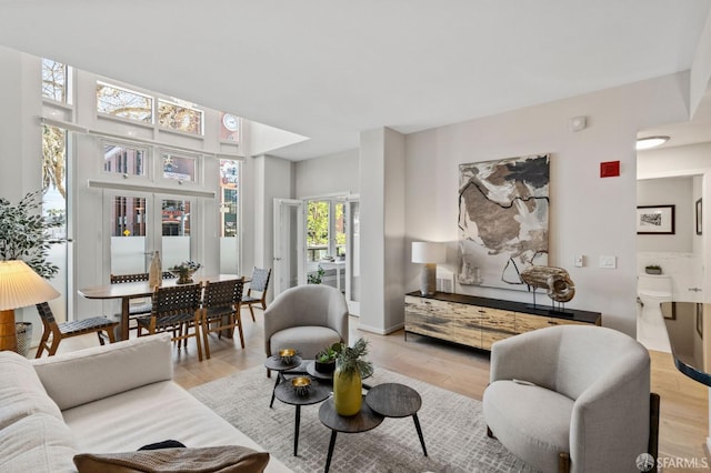 88 King St Unit 104, San Francisco, CA 94107 - living area featuring light wood-style flooring
