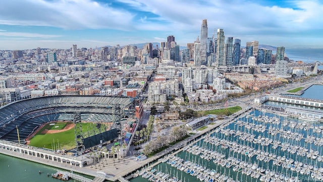88 King St Unit 104, San Francisco, CA 94107 - bird's eye view featuring a view of city and a water view