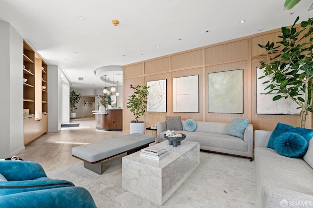 88 King St Unit 104, San Francisco, CA 94107 - living room featuring light tile patterned floors