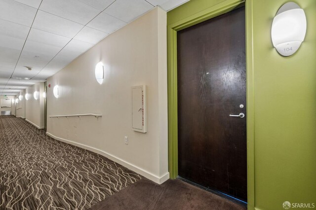 88 King St Unit 104, San Francisco, CA 94107 - corridor with baseboards and carpet flooring