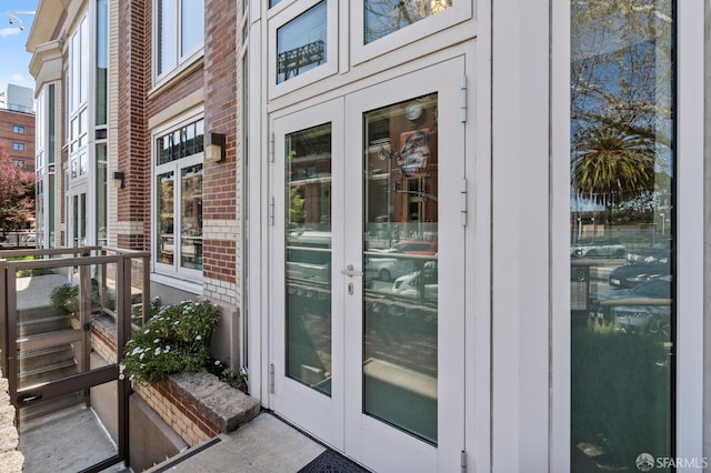 88 King St Unit 104, San Francisco, CA 94107 - entrance to property with french doors and brick siding