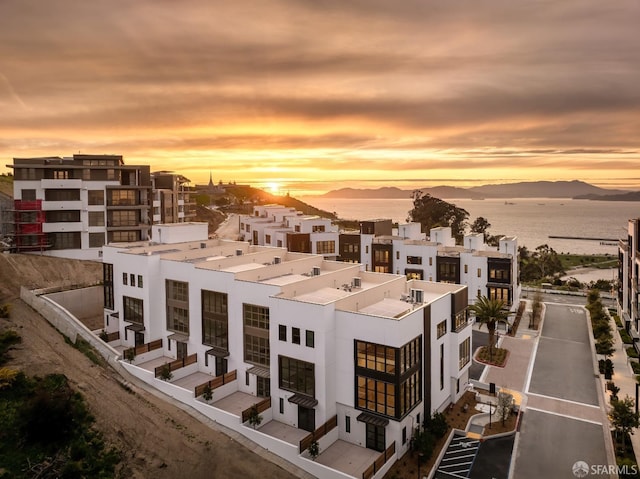 exterior space with a mountain view