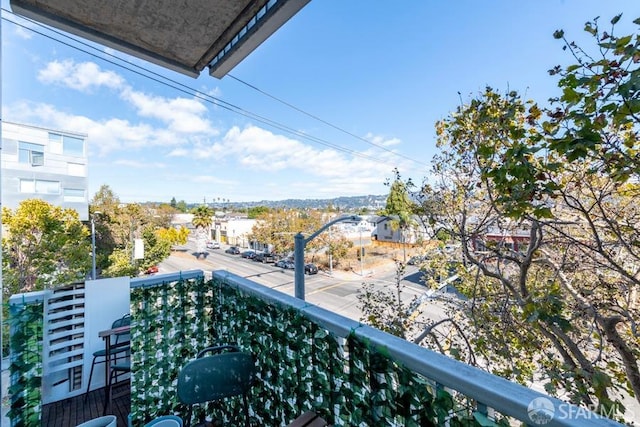 view of balcony