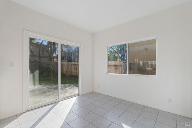 view of tiled empty room