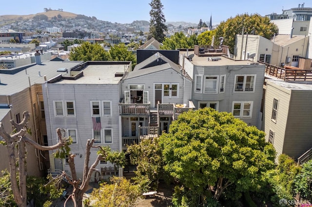 3364 21st St, San Francisco, CA 94110 - drone / aerial view of a mountainous background