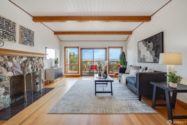 66 Baldwin Ave, Crockett, CA 94525 - living area featuring a fireplace and wood finished floors