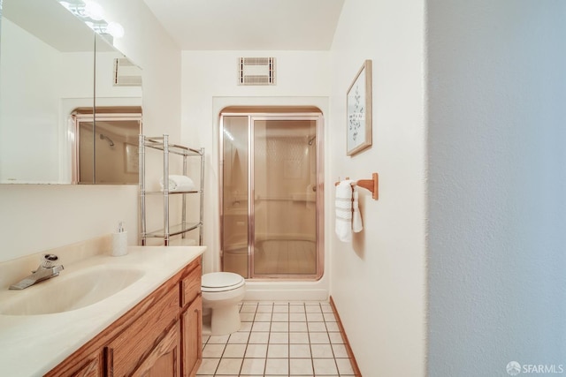 66 Baldwin Ave, Crockett, CA 94525 - full bathroom featuring vanity, a shower stall, and tile patterned flooring