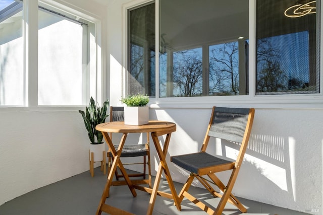 sunroom featuring plenty of natural light