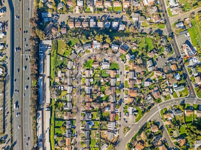 drone / aerial view featuring a residential view