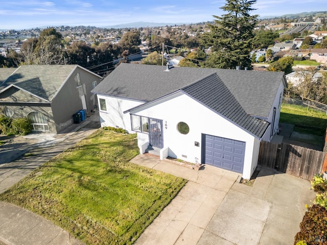 birds eye view of property