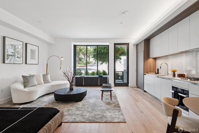 1 Bristol Ct Unit 202, San Francisco, CA 94130 - living area featuring light wood finished floors and baseboards