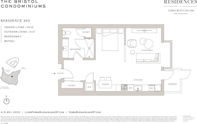 1 Bristol Ct Unit 202, San Francisco, CA 94130 - room layout